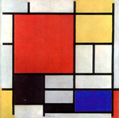 Composición en rojo, amarillo y azul (1921)